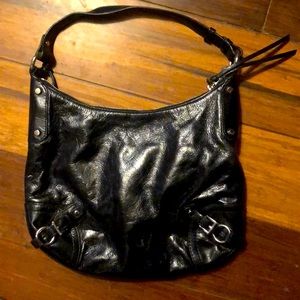 Black leather Michael Kors Purse